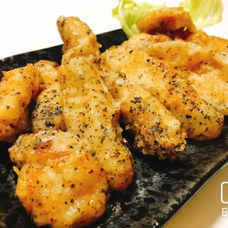 鶏胸肉で！柔らかレモンバジル唐揚げ